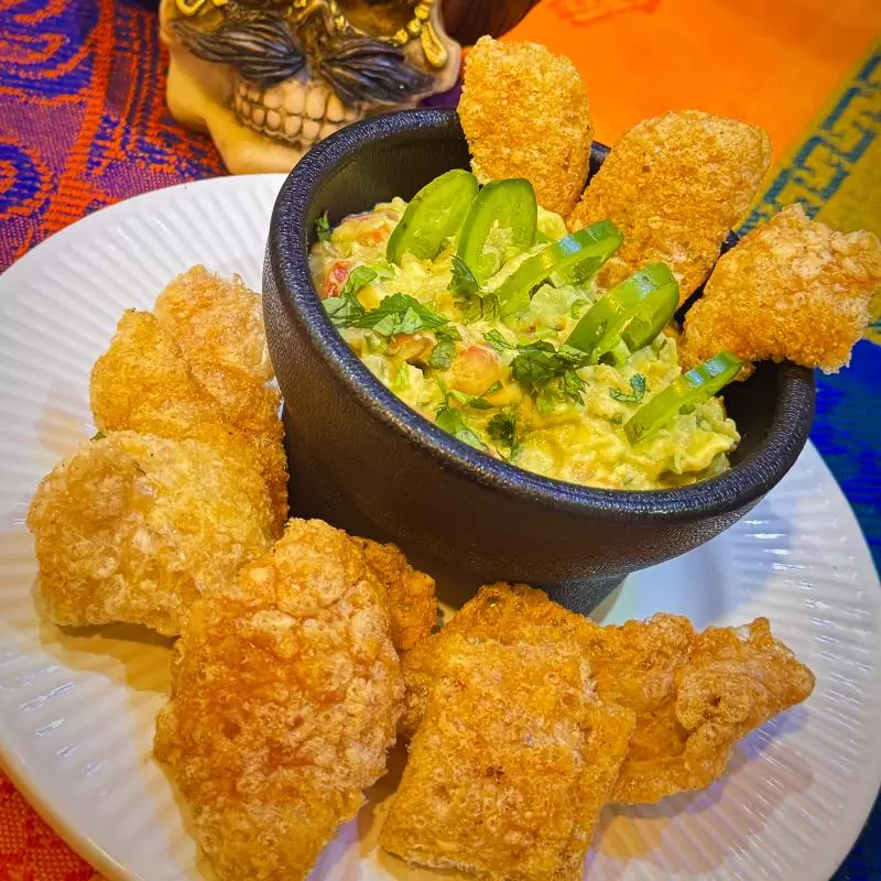 Guacamole con concha