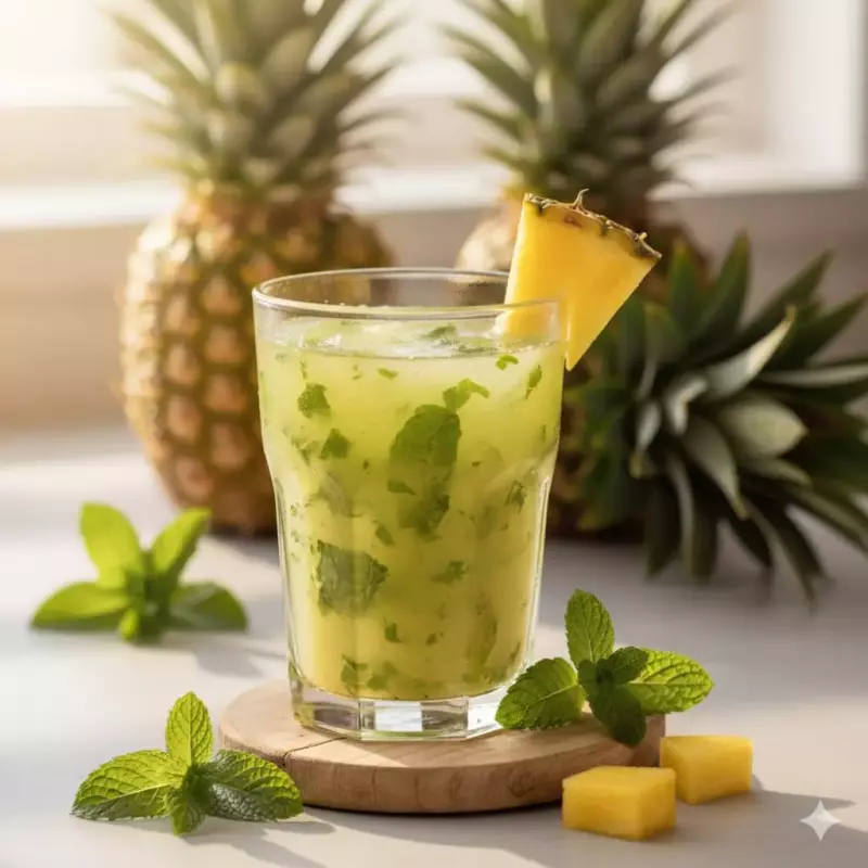 Suco natural Abacaxi c/ hortelã