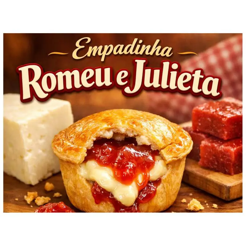 3 Mini Empadinha Romeu e Julieta