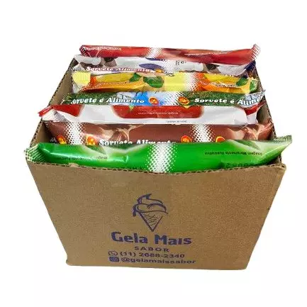 Caixa com 20 picolés