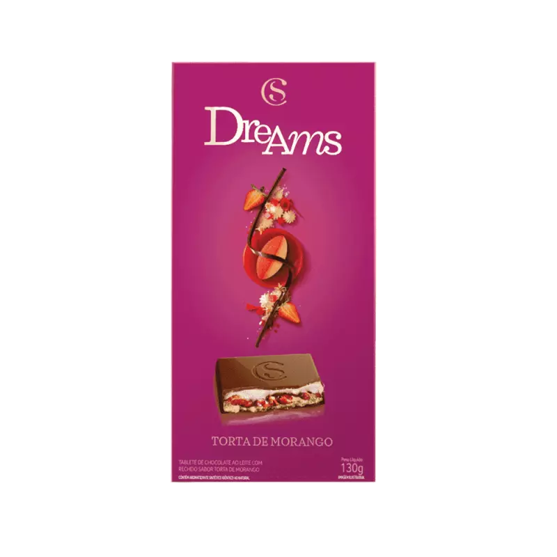 Tablete dreams de morango 130g