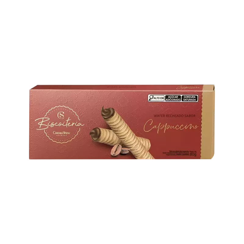 Wafer Biscoiteria Cappuccino 80g