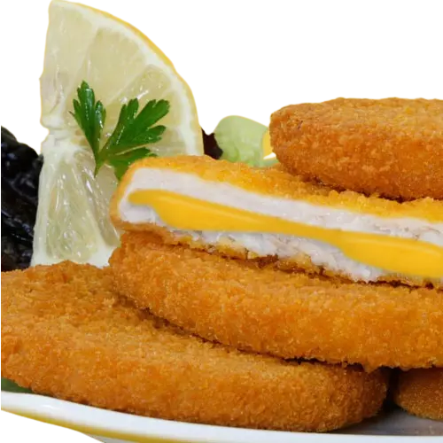 Medallón de pollo y cheddar