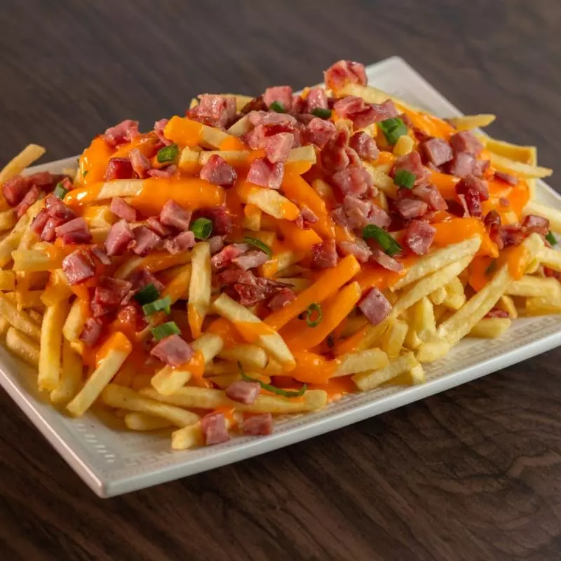 Batata Frita, Bacon e Cheddar 1kg