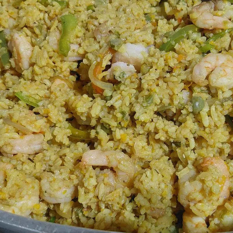 Arroz con camarones