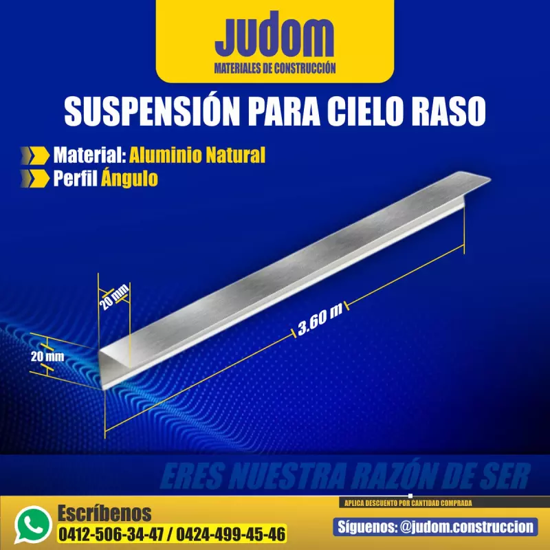 07JB020120005│ANGULO ALUMINIO