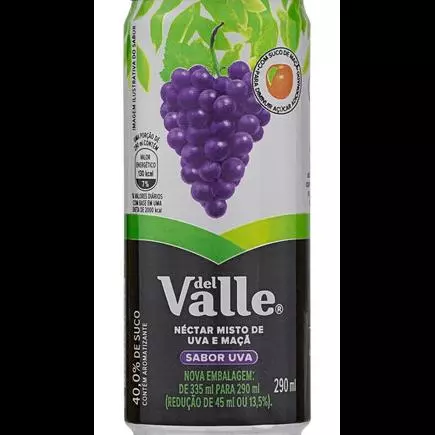 Suco Lata Delvalle Uva  290ml