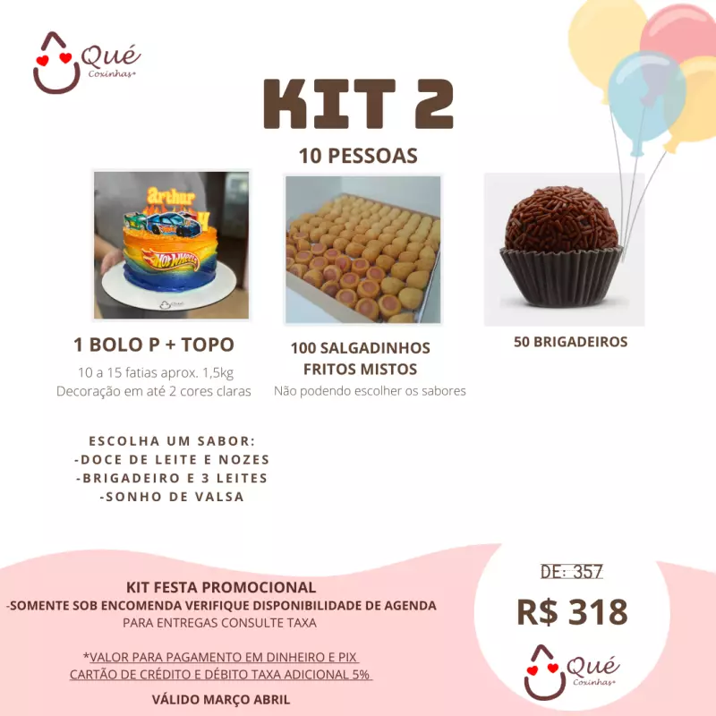 KIT 2 - 10 pessoas