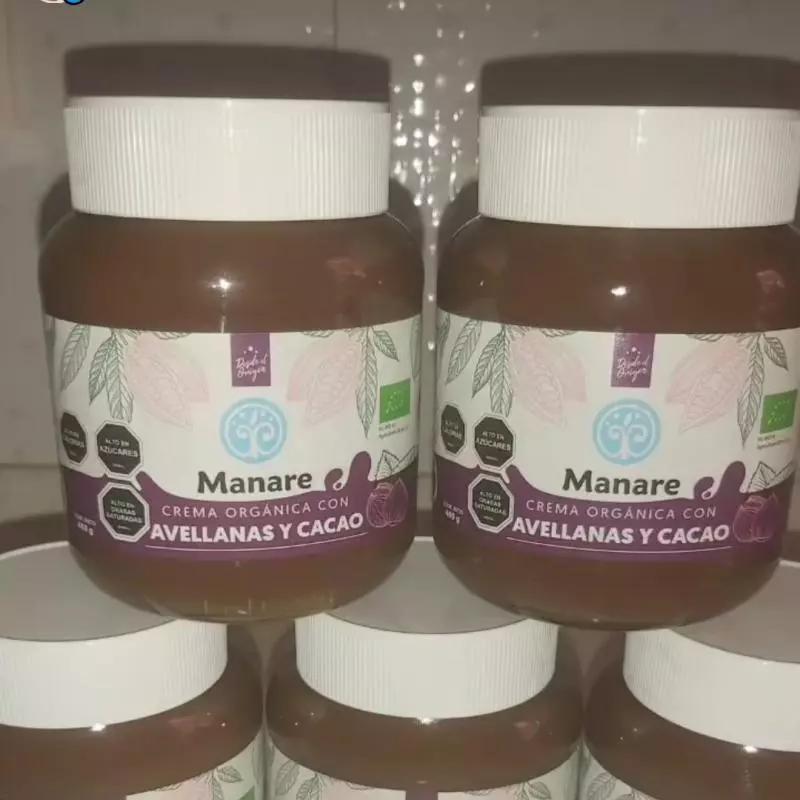Crema de avellana y cacao orgánico