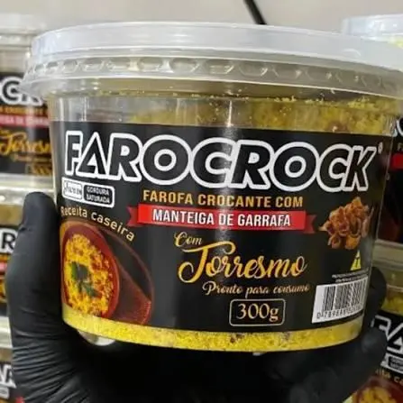 Farofa Pronta c/ Torresmo-Farocrock