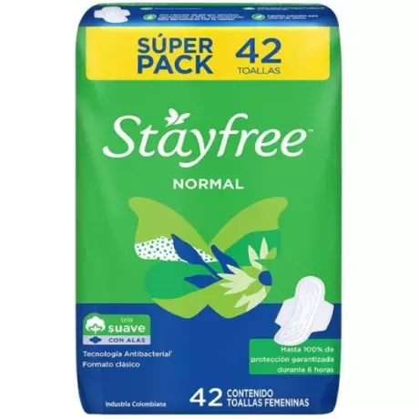 Toallas STAYFREE NORMAL CON ALAS
