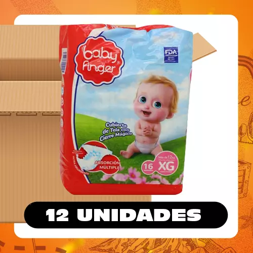 Bulto Baby Finger Pañales XG
