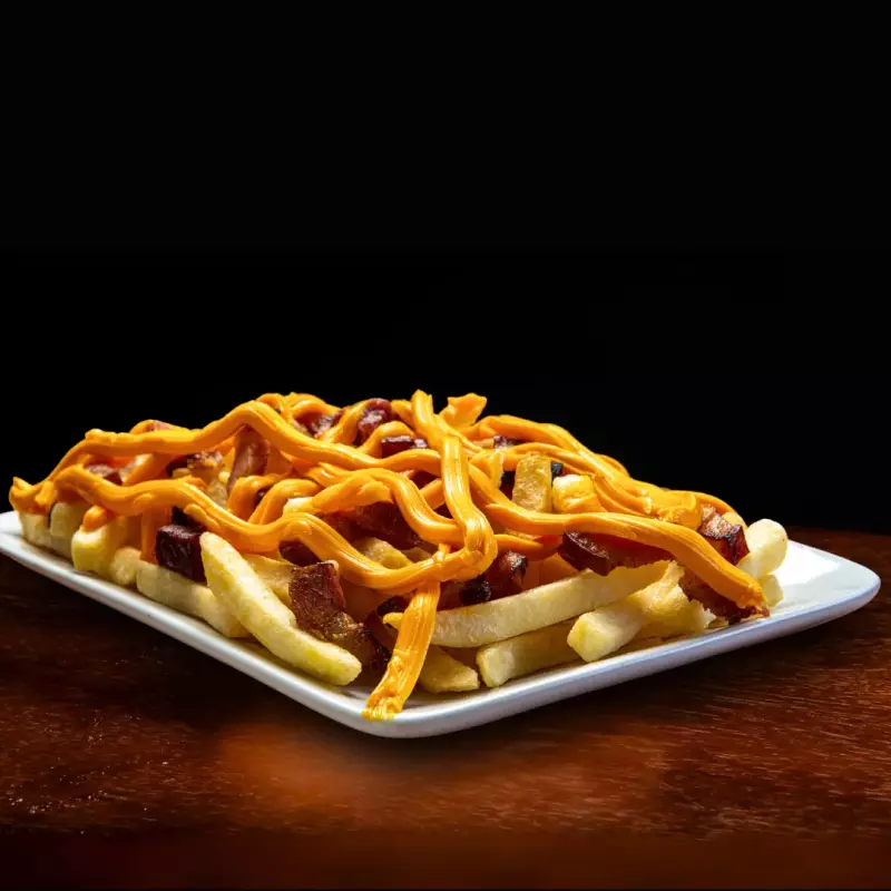 BATATA COM CHEDDAR E BACON