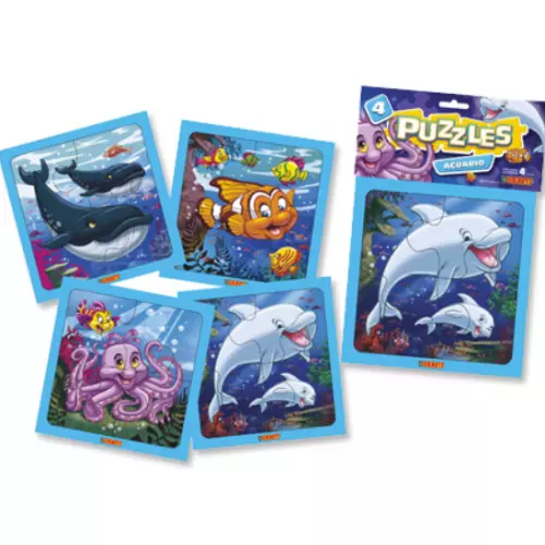 Puzzle Acuario x4