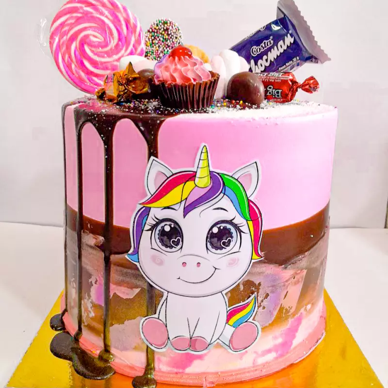 Torta crema helado Unicornio