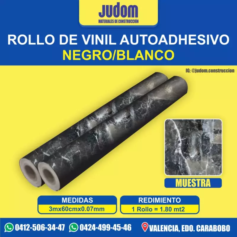 Rollos de vinil autoadhesivo  3 mt