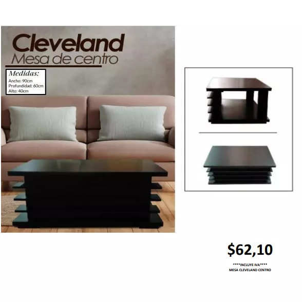 CLEVELAND MESA DE CENTRO