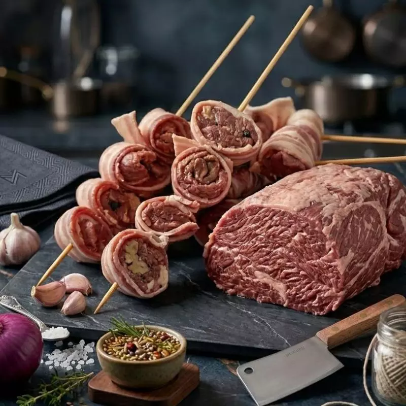 Espeto de Cupim com Bacon