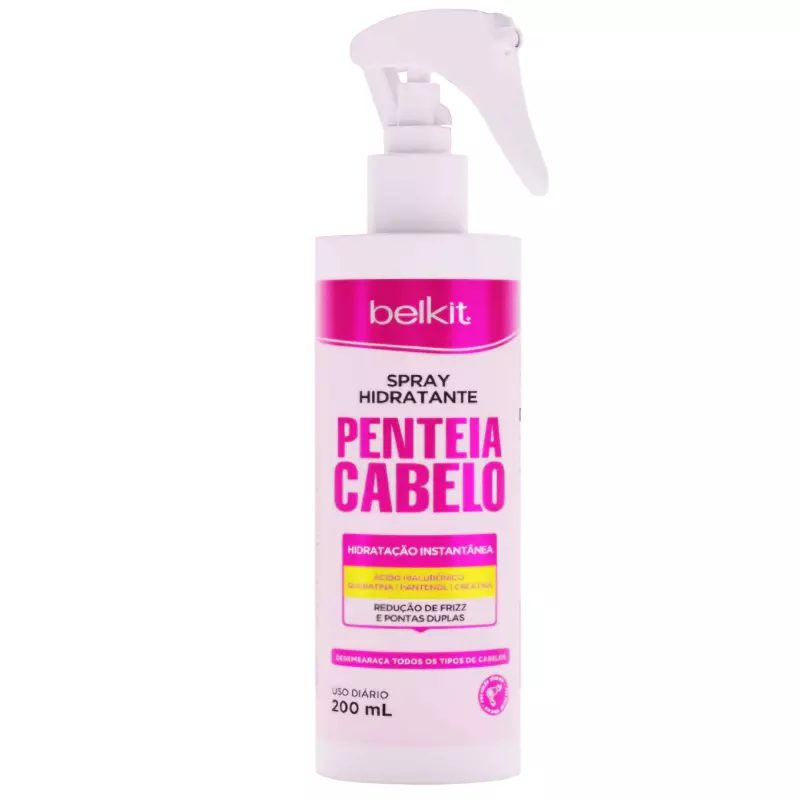 Spray hidratante penteia cabelo
