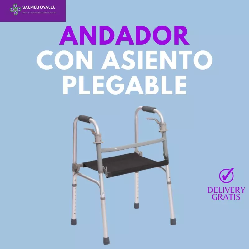 ANDADOR CON ASIENTO PLEGABLE