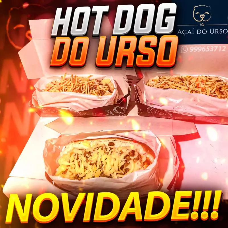 HOT DOG DO URSO COMPLETO