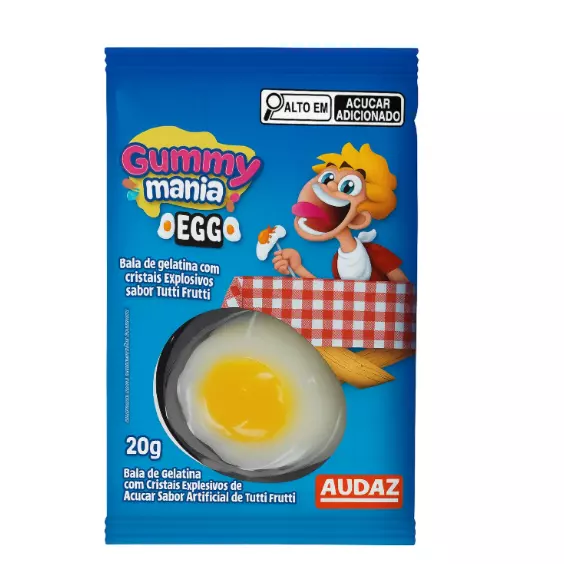 Bala Gummy Mania Egg 20g