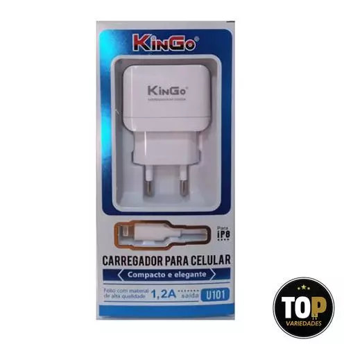 Carregador Kingo Ios IP8 1,2A 5v