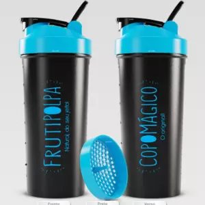 Copo Mágico 600ml. Preto | Azul