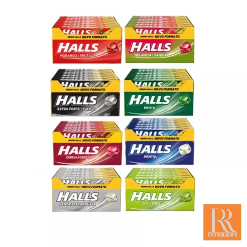 Bala Halls Novo Formato Sabores