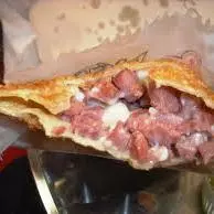 pastel de Calabresa com queijo 20cm