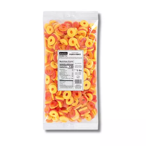Gomitas Bebeto peach rings 5 lb