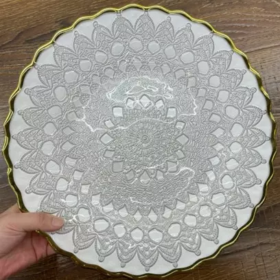 PLATO BASE EN VIDRIO 854-11