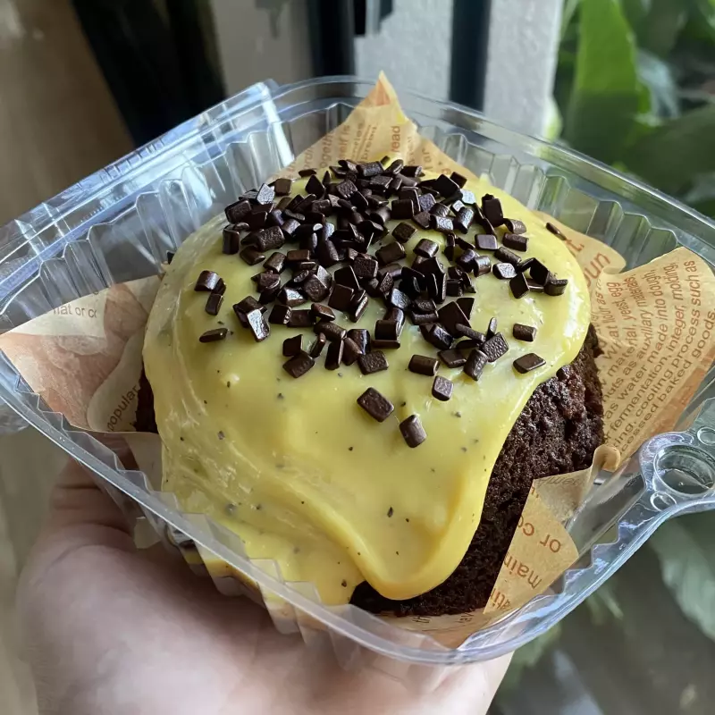 Caseirinho de chocolate com maracujá