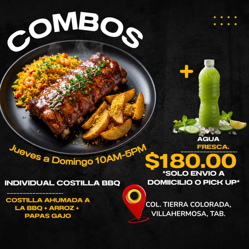 Costilla Ahumada a la BBQ🔥