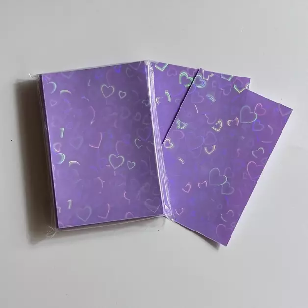 Sleeves moradas holográficas