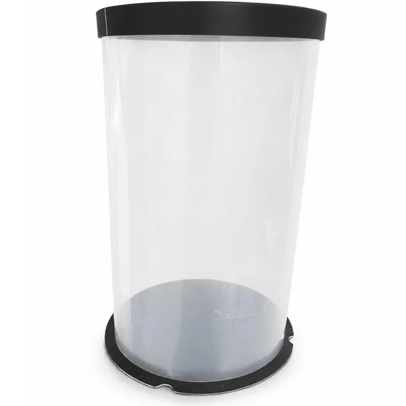 Caja cilindro largo negro