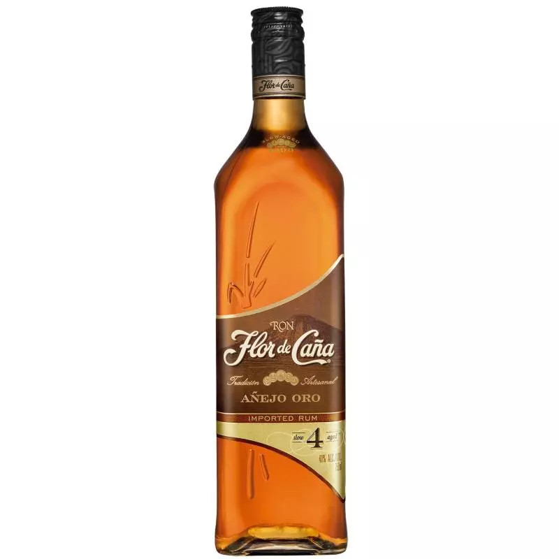 FLOR DE CAÑA AÑEJO ORO 4 AÑOS 750 ML