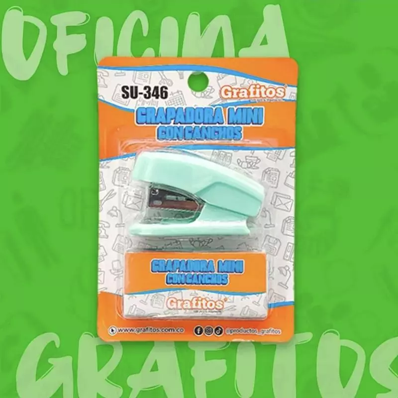 MINI GRAPADORA CON GRAPAS GRAFITOS
