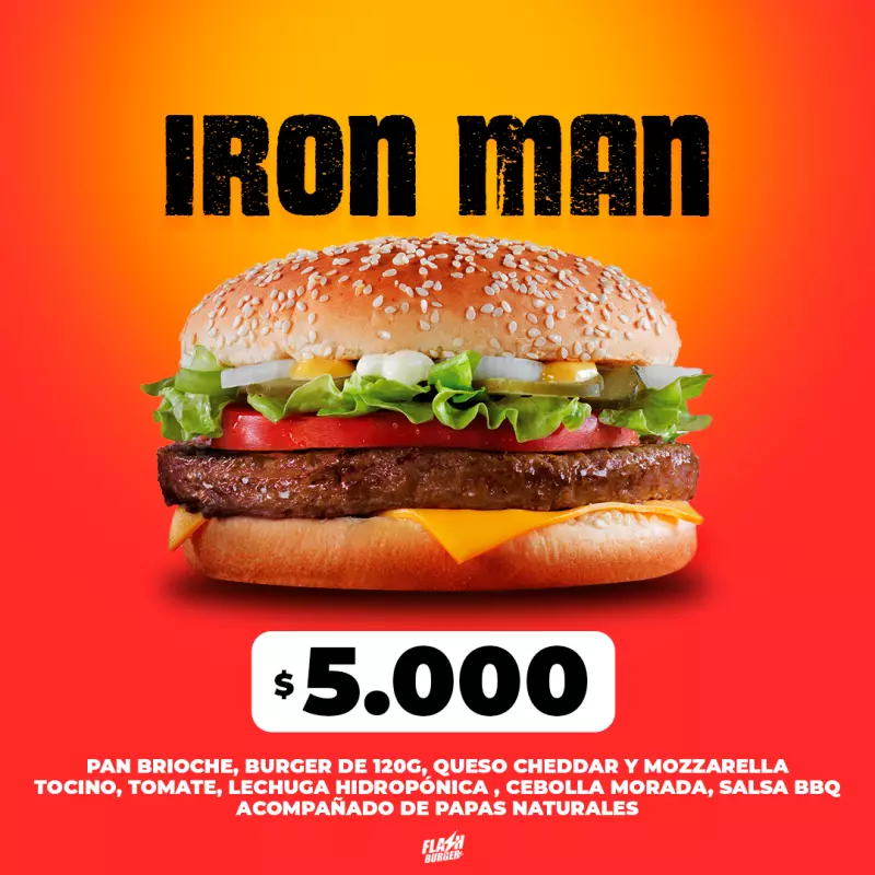 PROMO IRON MAN (BURGUER)