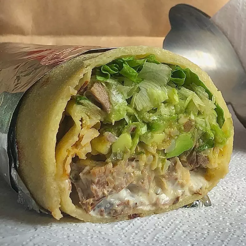 Wrap de Carne Assada