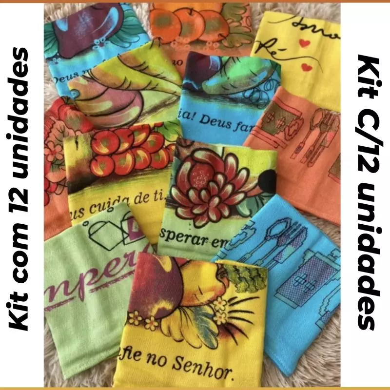 Kit pano de prato colorido