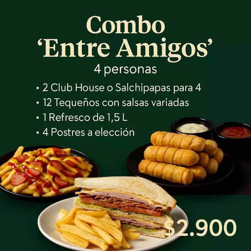 Combo “Entre Amigos” (4 personas)