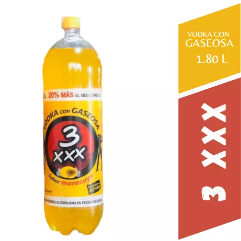 VODKA TRIPLE X (3XXX) 1.8 L