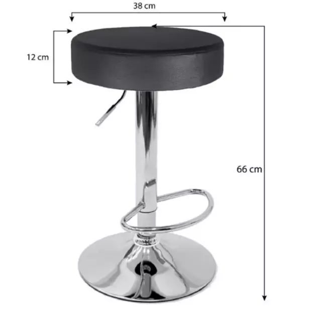 Banqueta asiento redonda alta