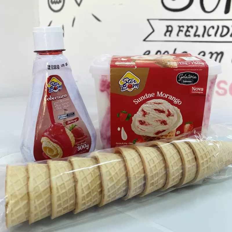 Combo netflix 1,5 litro +10 casquinh