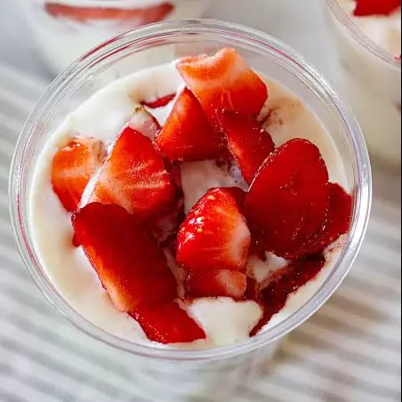 Fresas con crema chicas