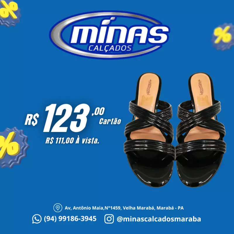 Tamanco Preto RF:MC141