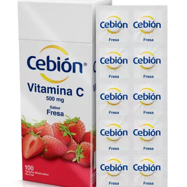 CEBION MASTICABLE FRESA 100 TABLETAS