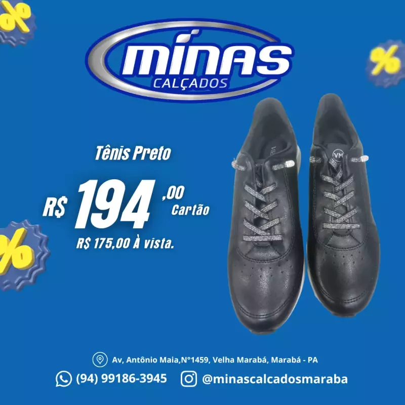 Tênis Preto RF:12012