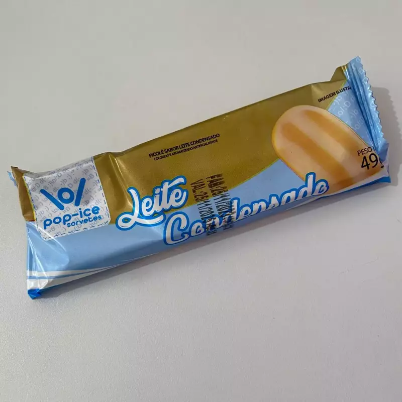 Picolé leite condensado